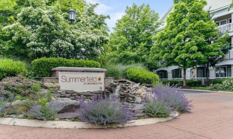 Brambleton VA community sign for condo homes for sale by top realtor agents Garrell Group