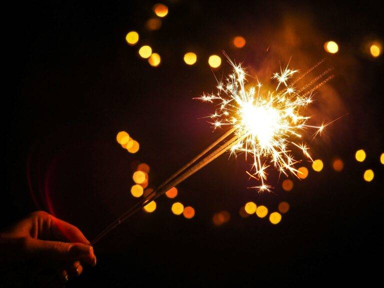 Person holding a sparkler firework for fourth of july events in Loudoun County this summer 2025