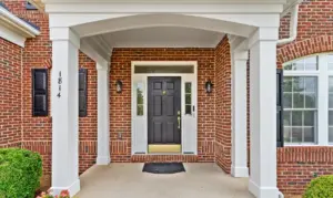 Front door of a loudoun county property for tax records and permit history lookup research homebuyer information with top local realtors Garrell Group