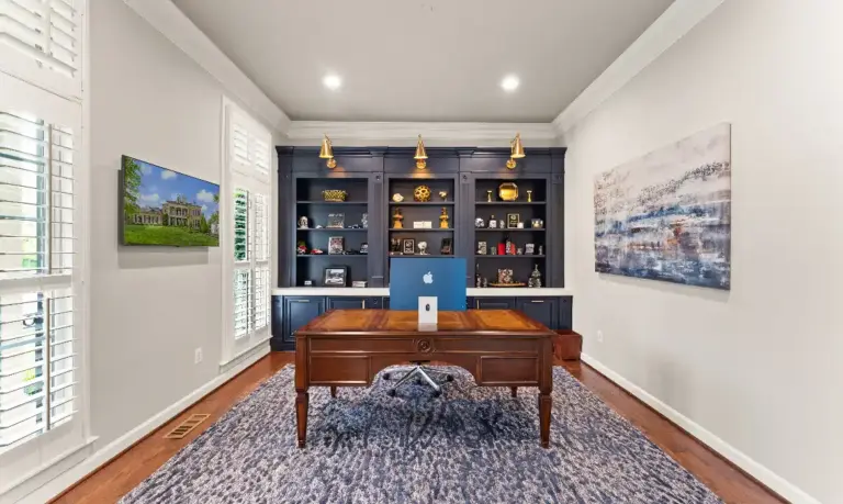 Executive office in a Lansdowne home sold by the best real estate agent in Loudoun County