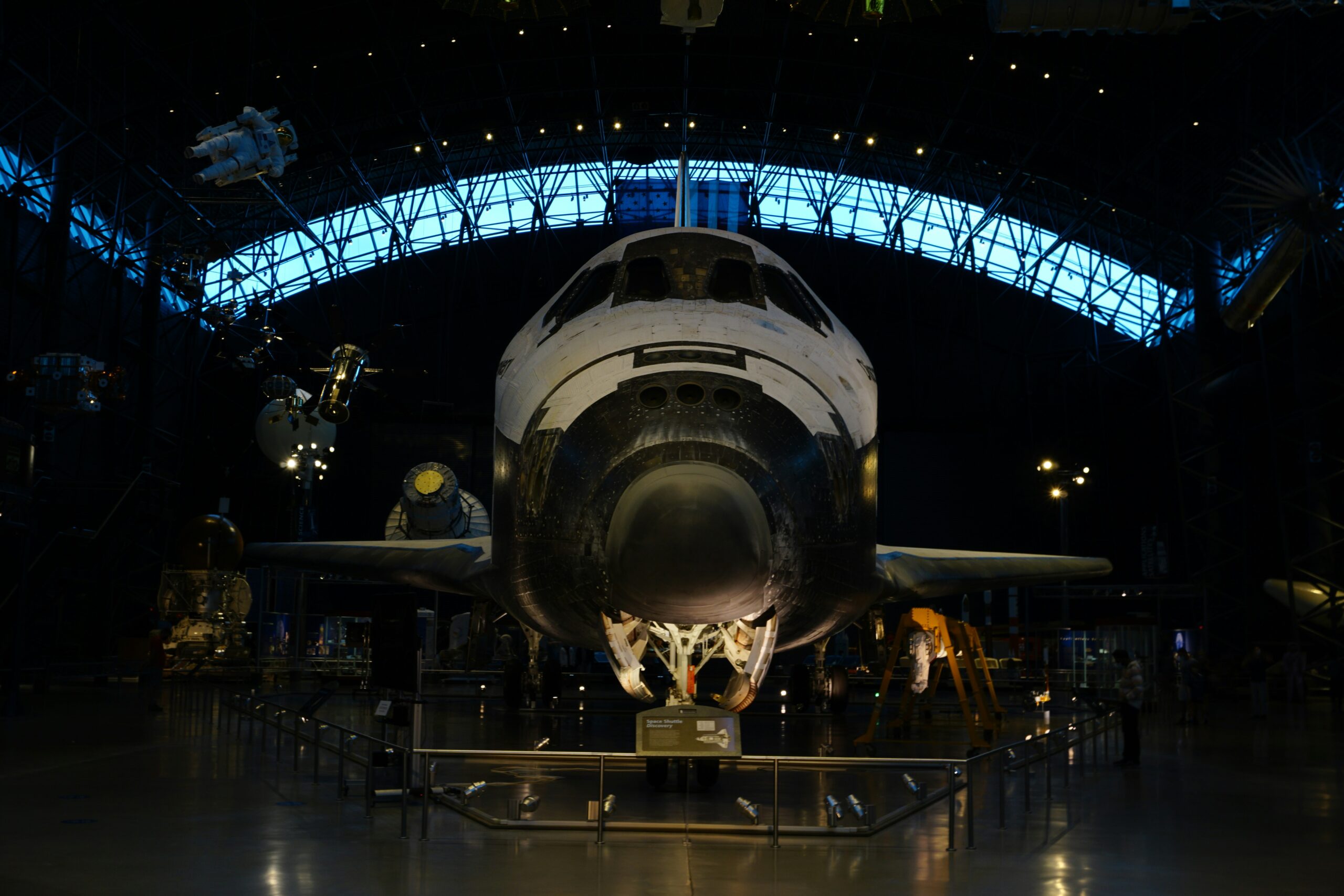 Space shuttle exhibit at the Smithsonian Udvar-Hazy Center near Dulles Airport