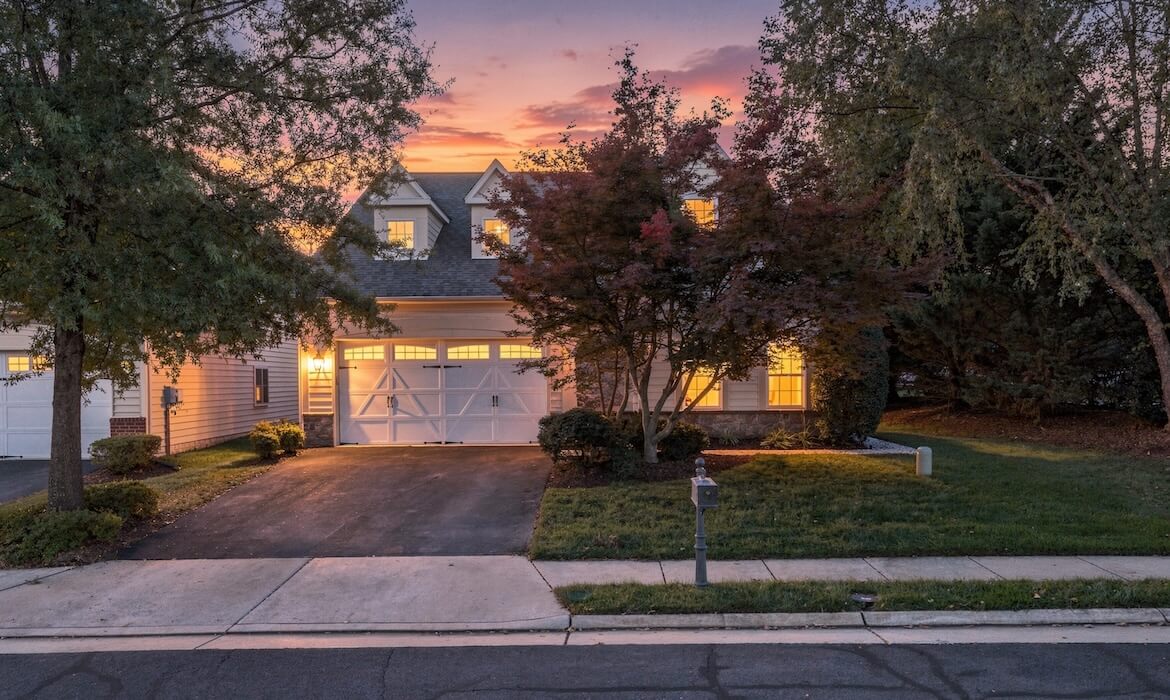 Garrell Group Top Ashburn Realtor 44513 Blueridge Meadows Dr 01 Twilight Front View
